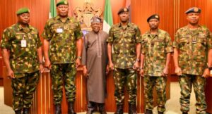 President Tinubu and the Service Chiefs