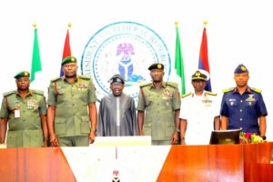 President Tinubu and the Service Chiefs2