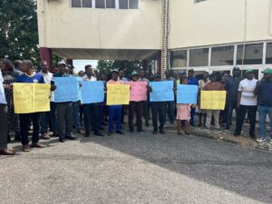 SSANU of the Federal University of Technology Akure, potesting