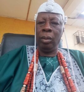 His Royal Highness,Oba Lawrence Adebanji Aladesuyi( Afayagbekun II) ,the paramount ruler of Ijan - Ekiti