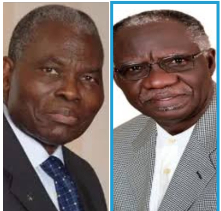 Dr Christopher Kolade, left, and Mr Kolade Mosuro