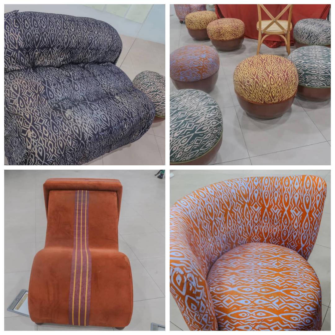Some of the furniture on display