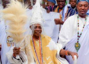 The newly crowned Olubadan, Oba Ladoja