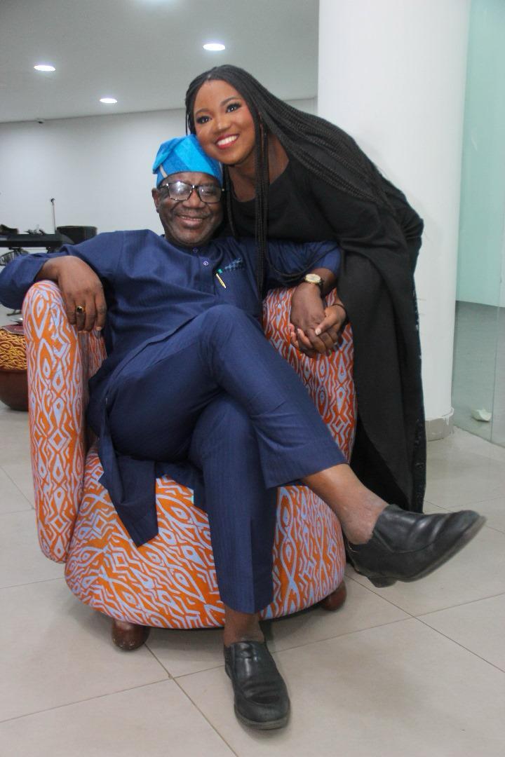 Tomike Layi-Babatunde and dad, Layi Babatunde, SAN