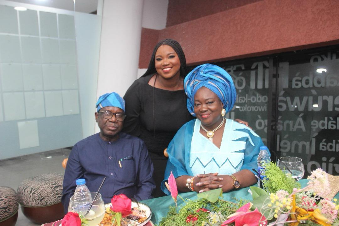 Tomike Layi-Babatunde and her parents, Mr & Mrs Layi Babatunde, SAN