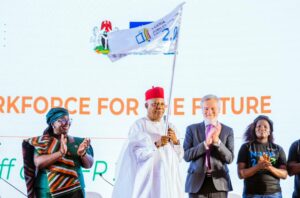 VP Shettima when he formally flagged off the NJFP at the Presidential Villa, Abuja