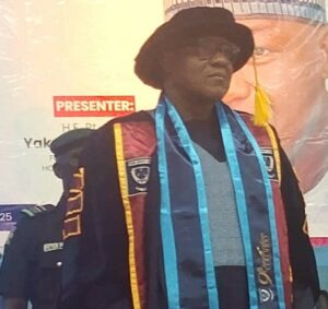 Yakubu Dogara during a recent special public lecture to commemorate Founders’ Day at the Federal University, Lokoja