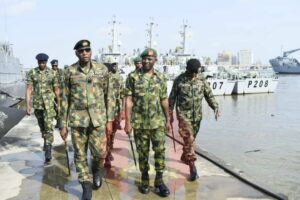 Brigadier General Ayokunle Olufemi Owolabi during the visit