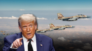 Donald Trump and American fighter jets