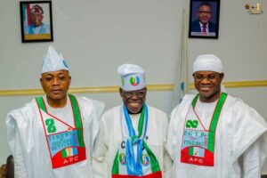 From left, Governor Ododo, former Governors Wada and Bello