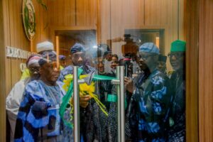 Governor Dapo Abioun, former Governor Osoba and others