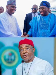 Ja'oji, President Tinubu and Governor Hope Uzodinma