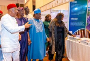 From left: Imo State Governor, Senator Hope Uzodinma, his Lagos State counterpart, Governor Babajide Sanwo-Olu; Secretary to the Government of the Federation, Senator George Akume and Managing Director/CEO, Federal Airports