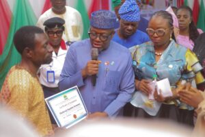 Mr Niyi Adebayo who represented Governor Oyebanji at the eventa