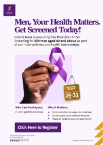 Polaris Bank's free prostate screening
