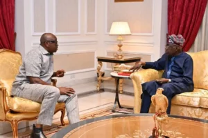 President Bola Tinubu and Ayo Fayose
