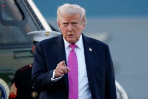 President Donald Trump of the US