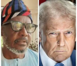 Professor Ademola Araoye and President Donald Trump