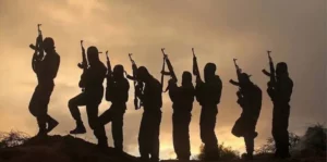 Silhouette of terrorists. Getty Images