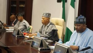 VP Shettima, Wale Edun and others at the NCP meeting