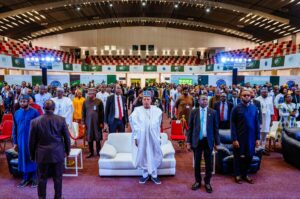 VP Shettima when he declared open the Digital Nigeria International Conference and Exhibition 2025