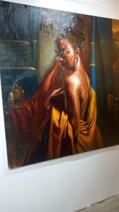 A painting at the exhibition2