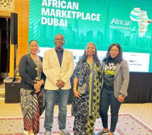 L-R: Evelyn Paul, Project Director, African Marketplace; Kafui Bimpe, Head, SME Africa, Access Bank; Ibukun Awosika, Founder, African Marketplace; and Eugenia Oduraa Addo, Head, SME Support, Access Bank Ghana at the inaugural African Marketplace Dubai 2025 event recently.