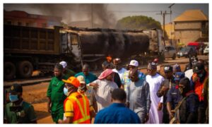 Edo fuel tanker fire