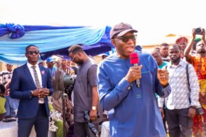 Former Governor Fayemi speaking