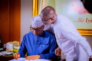 Governor Biodun Oyebanji and Olayinkqa Oyebode