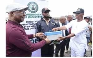 Governor Uzordimma and beneficiaries during the empowerment program