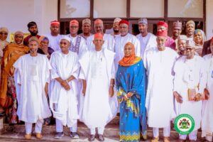 Governor Yusuf, members of state Executive Council and the management of Northwest University, Kano