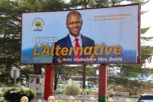 Leading Opposition Candidate, Abdoulaye Balde’s campaign bill board