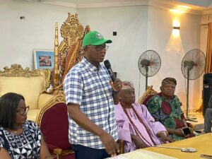 Meeting with Members of Community Development Associations (CDAs) in Ogijo and the Ologijo-in-Council at the Ologijo Palace