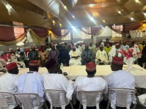 NNPP stakeholders installing the new party chairman in Kano