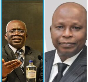 Photo montage of Femi Falana and Lateef Fagbemi