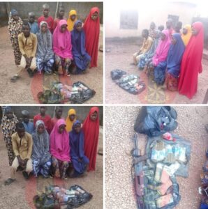 The rescued victims and ammunition