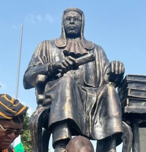 The bronze statue of Chief Obafemi Awolowo 
