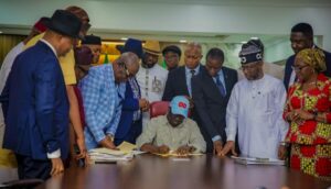 The budget signing xercise by Okpebholo