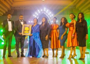 L-R: Head, Strategic Communications and Media Relations, Union Bank, Olufisayo Adelekun; Chairman, Wonder Energy, Engr. Toju Koso; Chief Brand and Marketing Officer, Union Bank, Olufunmilola Aluko, Team Lead, External Communication, Union Bank, Favour Ayeni; Executive Asst, Corporate Communication and Marketing, Union Bank, Boluwatife Lawal; Products and Partnerships Specialist, Union Bank, Oghenemaro Ebrorhie; Team Lead, Digital Marketing, Union Bank, Abisola Oluyede; and Customer Service Partner, Union Bank, Eduvie Ejakpomewhe during the Award presentation to Union Bank for Best Company in Workplace Practice at the 2025 SERAS Awards held at Lagos Oriental Hotel, Lagos recently.