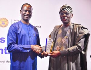 Chairman, Presidential Committee on Fiscal Policy and Tax Reforms, Mr. Taiwo Oyedele with Governor Babajide Sanwo-Olu during a tax reform summit hosted by Office of the Special Adviser on Taxation and Revenue with State Treasury Office tagged “Tax Reform Summit: the Lagos Implementation Road Map”, at the Marriott Hotel, GRA-Ikeja, on Tuesday, December 23, 2025.