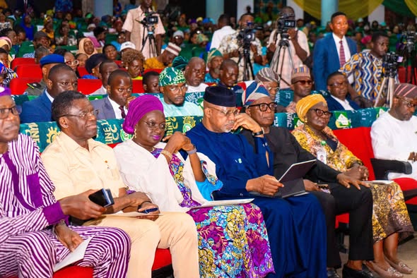 Governor Dapo Abiodun and others when OgunLearn was launched