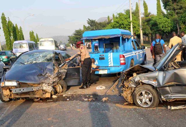 An accident scene