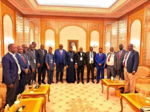 Dr Dele Alake, seventh right, and other members of the Africa Minerals Strategy Group (AMSG)