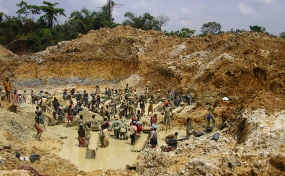 File photo. Illegal miners