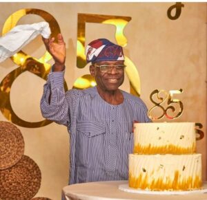 General Godwin alabi-Isama during his 85th birthday