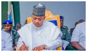 Governor Ododo signing the Kogi State Internal Revenue Service (Establishment) Law, 2025, and the Kogi State Taxes and Levies (Approved List for Collection) Law, 2025.