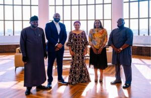 Officials at Nigeria House, Davos, Switzerland