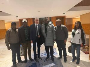 Professor Nentawe Yilwatda, third righ, and others in Morocco3