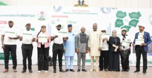 The the inaugural Convocation Ceremony of the Professionals' Certification Programme held at the old banquet hall of the Presidential Villa, Abuja.